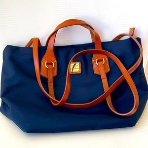 Dooney and Bourke, Navy nylon tote.